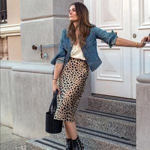 Realisation Par Naomi skirt in cheetah print